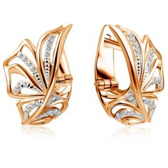 Бронницкий Ювелир Серьги из красного золота С132-4379