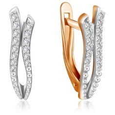 Бронницкий Ювелир Серьги из красного золота Ф7157-2-6086