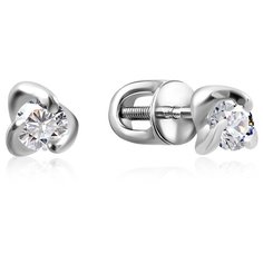 Бронницкий Ювелир Серьги из белого золота 66319158000