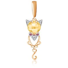 Бронницкий Ювелир Подвеска из красного золота ПК-26/33369.1ЦИ.000