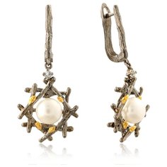 Бронницкий Ювелир Серьги из серебра TSYE00824-E-P