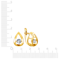 Бронницкий Ювелир Серьги из желтого золота RD0000305306000