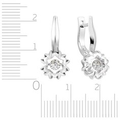 Бронницкий Ювелир Серьги из белого золота RD66319364000