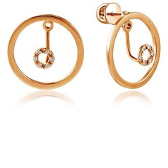 Бронницкий Ювелир Серьги из красного золота 16311575000