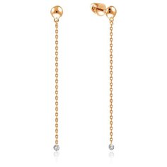 Бронницкий Ювелир Серьги из красного золота 16319670000