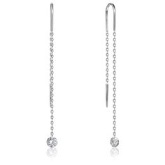 Бронницкий Ювелир Серьги из белого золота 66319680000