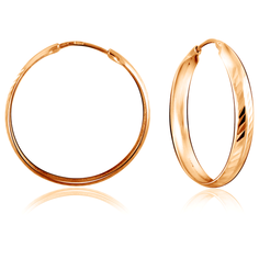 Бронницкий Ювелир Серьги из красного золота 16020507000