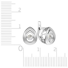 Бронницкий Ювелир Серьги из белого золота RD66319317000