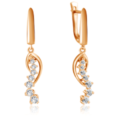 Бронницкий Ювелир Серьги из красного золота Э2972-01С113830