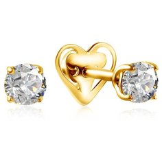 Бронницкий Ювелир Серьги из желтого золота 56311703000