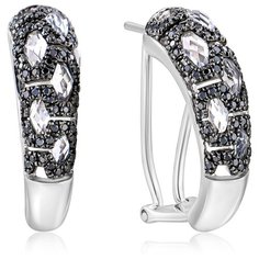 Бронницкий Ювелир Серьги из белого золота мзE3308WT
