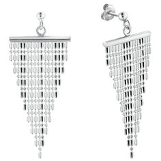 Бронницкий Ювелир Серьги из серебра NP-OR046-Rd