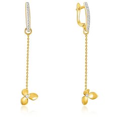 Бронницкий Ювелир Серьги из желтого золота 81022177-1