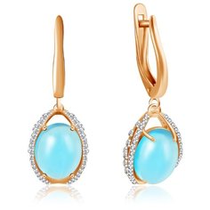 Бронницкий Ювелир Серьги из красного золота Ф7157-02-6747