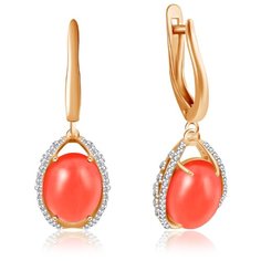 Бронницкий Ювелир Серьги из красного золота Ф7157-02-6746