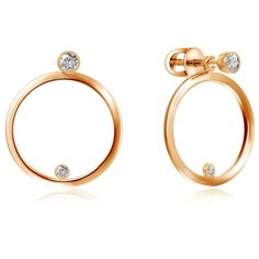 Бронницкий Ювелир Серьги из красного золота 16311573000