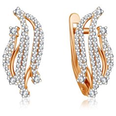 Бронницкий Ювелир Серьги из красного золота Ф7157-2-6247