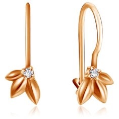 Бронницкий Ювелир Серьги из красного золота 2-3503