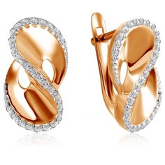 Бронницкий Ювелир Серьги из красного золота С132-4517