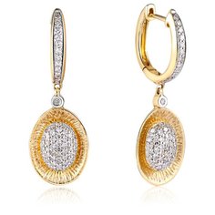 Бронницкий Ювелир Серьги из желтого золота мзE-0041943