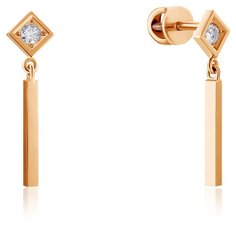 Бронницкий Ювелир Серьги из красного золота 16519018000