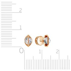 Бронницкий Ювелир Серьги из красного золота R6319177000