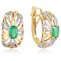 Бронницкий Ювелир Серьги из желтого золота юпE-48451