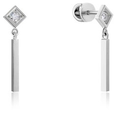 Бронницкий Ювелир Серьги из белого золота 66519018000
