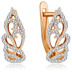 Бронницкий Ювелир Серьги из красного золота Ф7157-2-5927