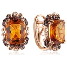 Бронницкий Ювелир Серьги из красного золота D0001781306000