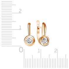 Бронницкий Ювелир Серьги из красного золота RD16319004000