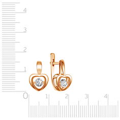 Бронницкий Ювелир Серьги из красного золота RD0000321206000