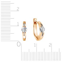 Бронницкий Ювелир Серьги из красного золота R6319146000