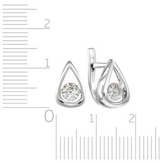 Бронницкий Ювелир Серьги из белого золота RD66319041000