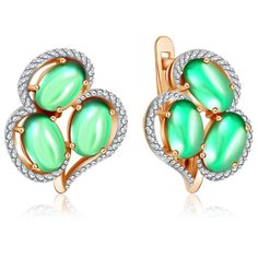 Бронницкий Ювелир Серьги из красного золота Ф7157-2-6323