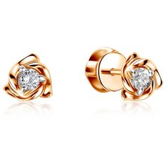 Бронницкий Ювелир Серьги из красного золота Д0268-8-020001