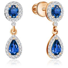 Бронницкий Ювелир Серьги из красного золота С10905с