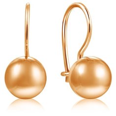 Бронницкий Ювелир Серьги из красного золота 16600007000