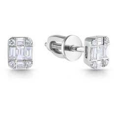 Бронницкий Ювелир Серьги из белого золота E1657A1E