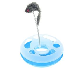 Игрушка для кошек Пижон Загадочный круг (1037476) голубой/прозрачный/серый