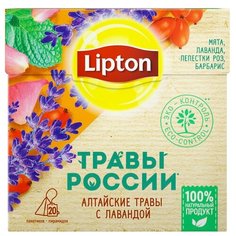 Чайный напиток травяной Lipton Травы России с лавандой в пирамидках, 20 г 20 шт.