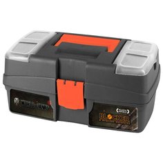 Ящик с органайзером BLOCKER World of Tanks BR5010 29x17x13.2 см 12 серо-свинцовый/оранжевый