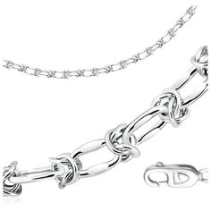 Бронницкий Ювелир Цепь из серебра 320507413, 45 см, 9.7 г