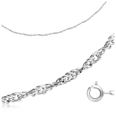 Бронницкий Ювелир Цепь из белого золота 610300227, 45 см, 2.41 г