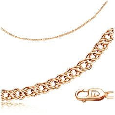 Бронницкий Ювелир Цепь из красного золота 110400501, 55 см, 4.52 г