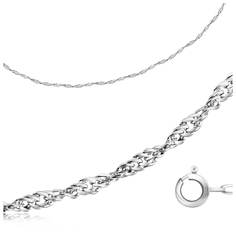 Бронницкий Ювелир Цепь из белого золота 610200227, 40 см, 1.2 г