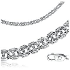 Бронницкий Ювелир Браслет из серебра 82110G100, 20 см, 21.07 г