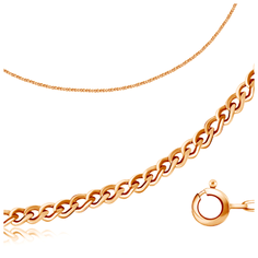 Бронницкий Ювелир Цепь из красного золота 110250100, 40 см, 1.32 г