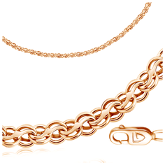 Бронницкий Ювелир Цепь из красного золота 120707601, 50 см, 18.78 г