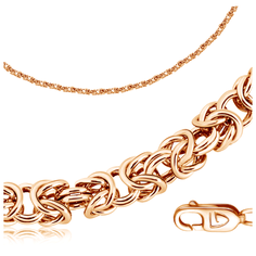 Бронницкий Ювелир Браслет из красного золота 120507100, 17 см, 7.21 г